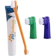 thumbnail image 1 of Kit Dental VERALY.MX Limpieza Profunda Mascota Perro Pasta y Cepillo Doble Dedal Silicona Flexible, 1 of 9