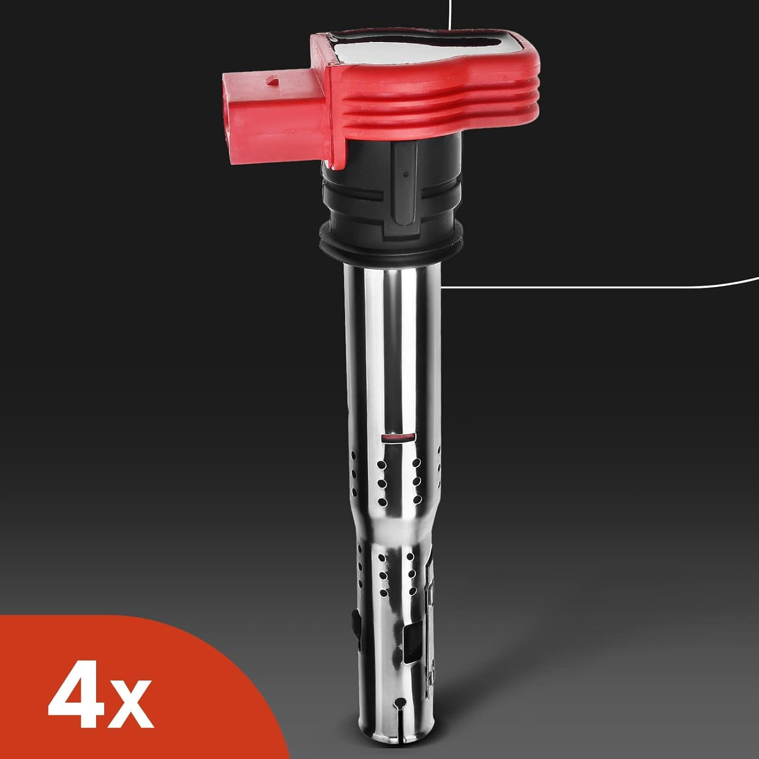 A-Premium Set of 4 Ignition Coil Pack and Iridium Spark Plugs Compatible with Audi A4 A5 A6 A7 A8 Quattro Q5 Q7 R8 S4 S5 S6 S8 Porsche Cayenne Panamera Volkswagen