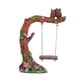 thumbnail image 3 of Figura de silla colgante con forma de pareja de búhos en un , decoración paisajística en miniatura, accesorio artístico para oficina, regalo de, 3 of 9