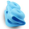 thumbnail image 4 of 200-Pack Donut Baking Pan of 100% Nonstick Silicone. BPA Free Mold Sheet Tray. Makes Perfect 3 Inch Donuts. FDA Approved Food Grade. Easy Clean, Dishwasher Microwave Safe(Fluorescent green & Blue), 4 of 8