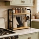 thumbnail image 4 of CaiYueKe Kitchen Storage Rack Two Tier Metal Organizer Spice Shelf Countertop Pantry Cabinet Organizing Rack Sturdy Space Saving Durable Kitchenware Rack, 4 of 7