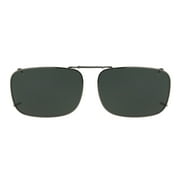 Solar Shield Dioptics Unisex Rectangle Fashion Sunglasses Gunmetal