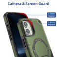 thumbnail image 4 of for iPhone 16 Case, Built-in Kickstand, Compatible with Magsafe, Luxury Military-Grade Armor Shockproof Drop Protective Rugged Cover Hybrid Cell Phone Case for iPhone 16 - Armygreen, 4 of 7