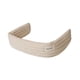 thumbnail image 5 of Protector de sección frontal para cochecito de mascotas, tapete de protección magnético suave para uso en todas Beige, 5 of 8