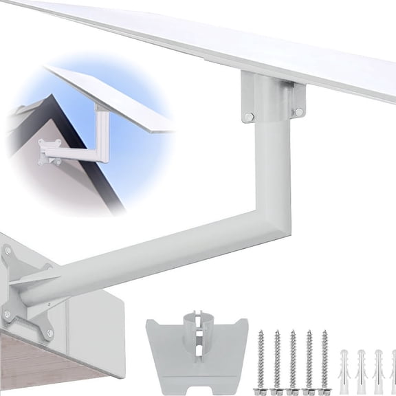 Starlink Gen 3 Mount with Adapter, Heavy Duty steel Starlink Long Wall Mount, StarLink Pole Mount, Mounting Kit for Starlink Gen 3 Internet Kit Satellite(White)