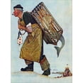 thumbnail image 2 of Art.com Mermaid or Lobsterman, August 20,1955 Stretched Canvas Print Wall Art by Norman Rockwell, 24" x 32", 2 of 4