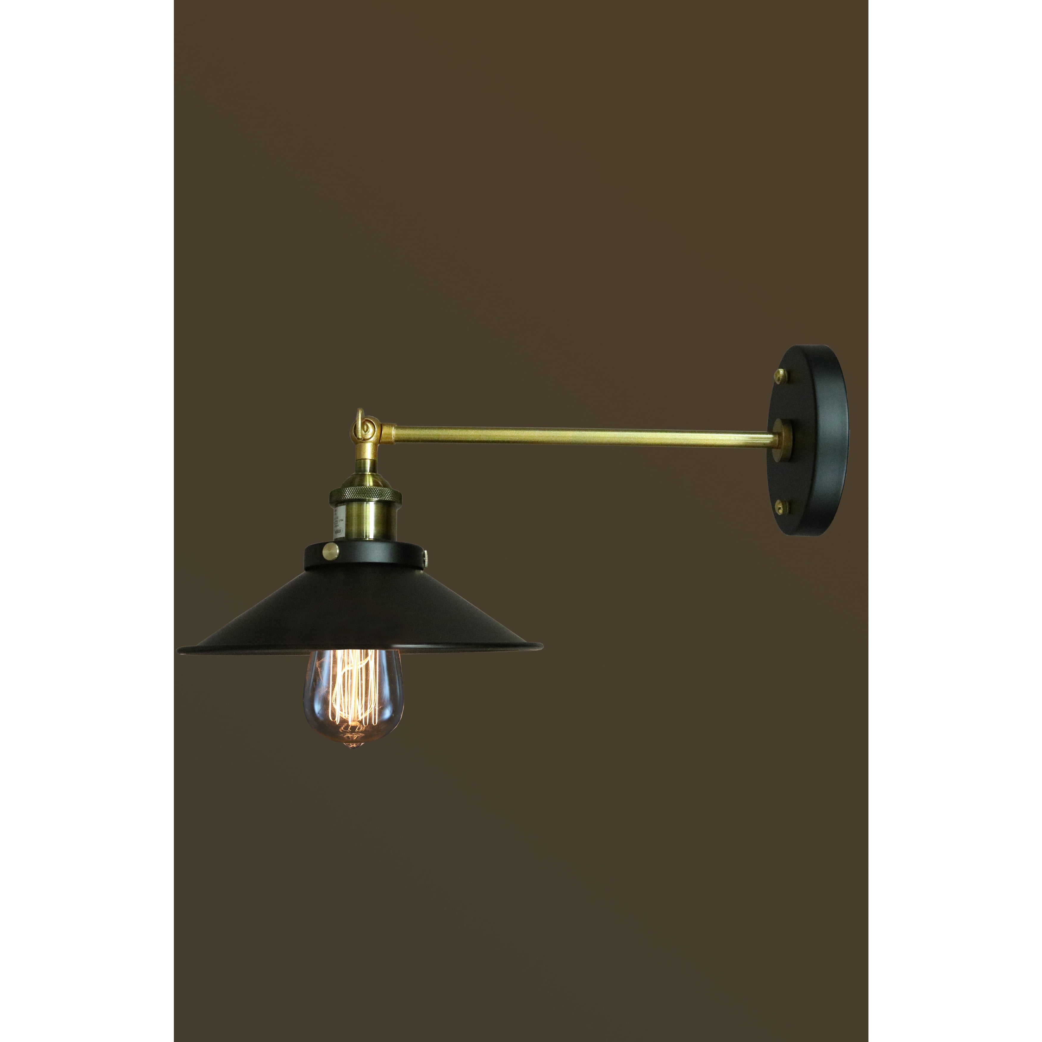 Warehouse of Tiffany Liezel 1-Light Black Edison Wall Sconce