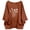 Brown, variant on Linen Embroidered Tee For Women, Short Sleeve Round Neck Casual Top, Solid Color Floral Stitch Summer Shirt, Trendy Womens Summer Tops Navy S