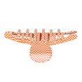 thumbnail image 3 of Pinzas para el cabello para mujer Clips de garra huecos retro Clip de garra de moda dulce y elegante mediano para lavado de cara Belleza de la mañana a cuadros naranja, 3 of 5