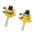thumbnail image 1 of Maoww 2pcs 1/4 Shank high quality Raised Panel Cabinet Door Router Bit Set, 1 of 8