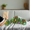 thumbnail image 3 of Letter F Soft Flannel Fleece Blanket, Christmas Bells Santa with Gifts Colorful Candies on Pine Design Capital F Print, Cozy Plush for Indoor and Outdoor Use, 50" x 70", Multicolor, by Ambesonne, 3 of 5