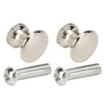 thumbnail image 4 of Single Hole Small Handle, Easy To Install 12x11MM Replacement Gold Drawer Pulls Round Head  For Cupboards For Desk Drawers For Kitchen Cabinets Silver White, 4 of 8