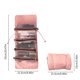 thumbnail image 3 of Neceser enrollable para maquillaje, organizador de viaje para artículos de aseo - 4 bolsas de nailon desmontables, estuche de cosméticos de gran capacidad para mujer | Neceser portátil para viajes,, 3 of 8