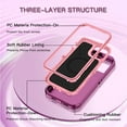 thumbnail image 2 of I-HONVA For iPhone 14/15 Plus Case Compatible with MagSafe,3-Layer Military Grade Drop Protection Anti-Slip Bumper Rugged Shockproof Dustproof Protection 6.7 inch Phone Case,Purple Pink, 2 of 7