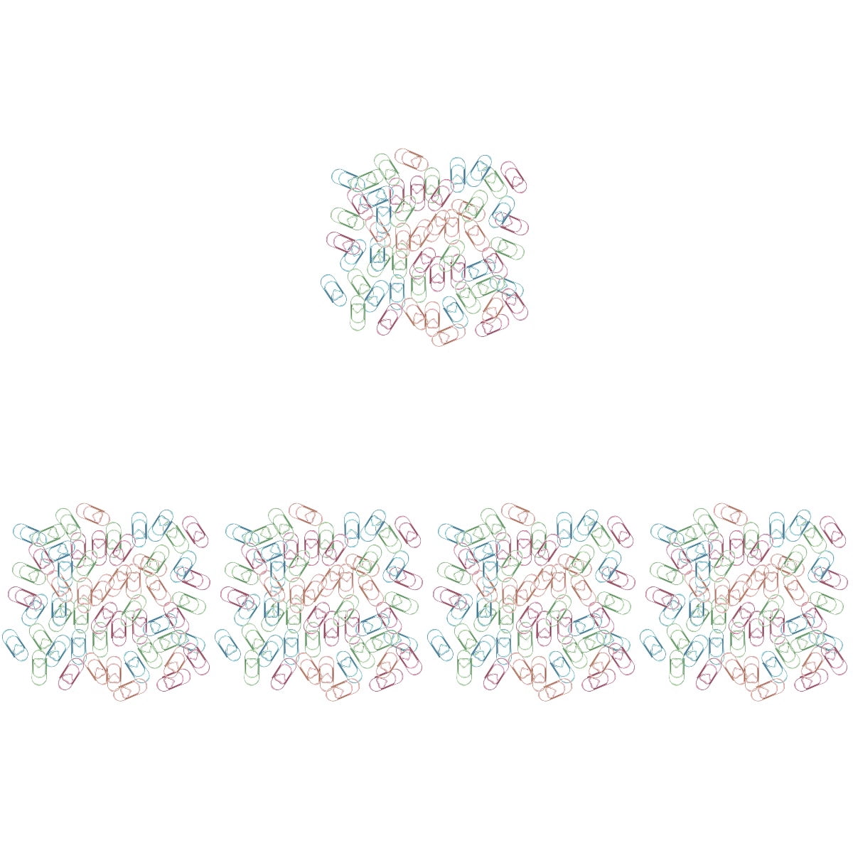 1000 Pcs  Craft Clip Ornaments File Document Clips Office Document Clips Book Reading Clips