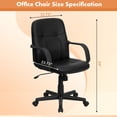 thumbnail image 5 of bigleap Office Chair Leather Boss Chair Ergonomic Computer Gaming Chair With High Back Executive Swivel Chair With Arm Rest and Height Adjustment, 5 of 6