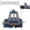thumbnail image 3 of waltyotur 5-Inch Drill Press X-Y Compound Vise Blue Heavy Duty Benchtop Compound Cross Slide Vise Fit for Clamping Workpiece Processing, 3 of 7