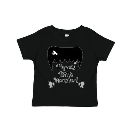 

Inktastic Halloween Papa s Little Monster Frankenstein Gift Toddler Boy or Toddler Girl T-Shirt