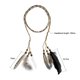 thumbnail image 5 of white Diadema De Plumas Ropa Para El Cabello Hippie - Tocado De Plumas Trenzadas Con Borlas, 5 of 5