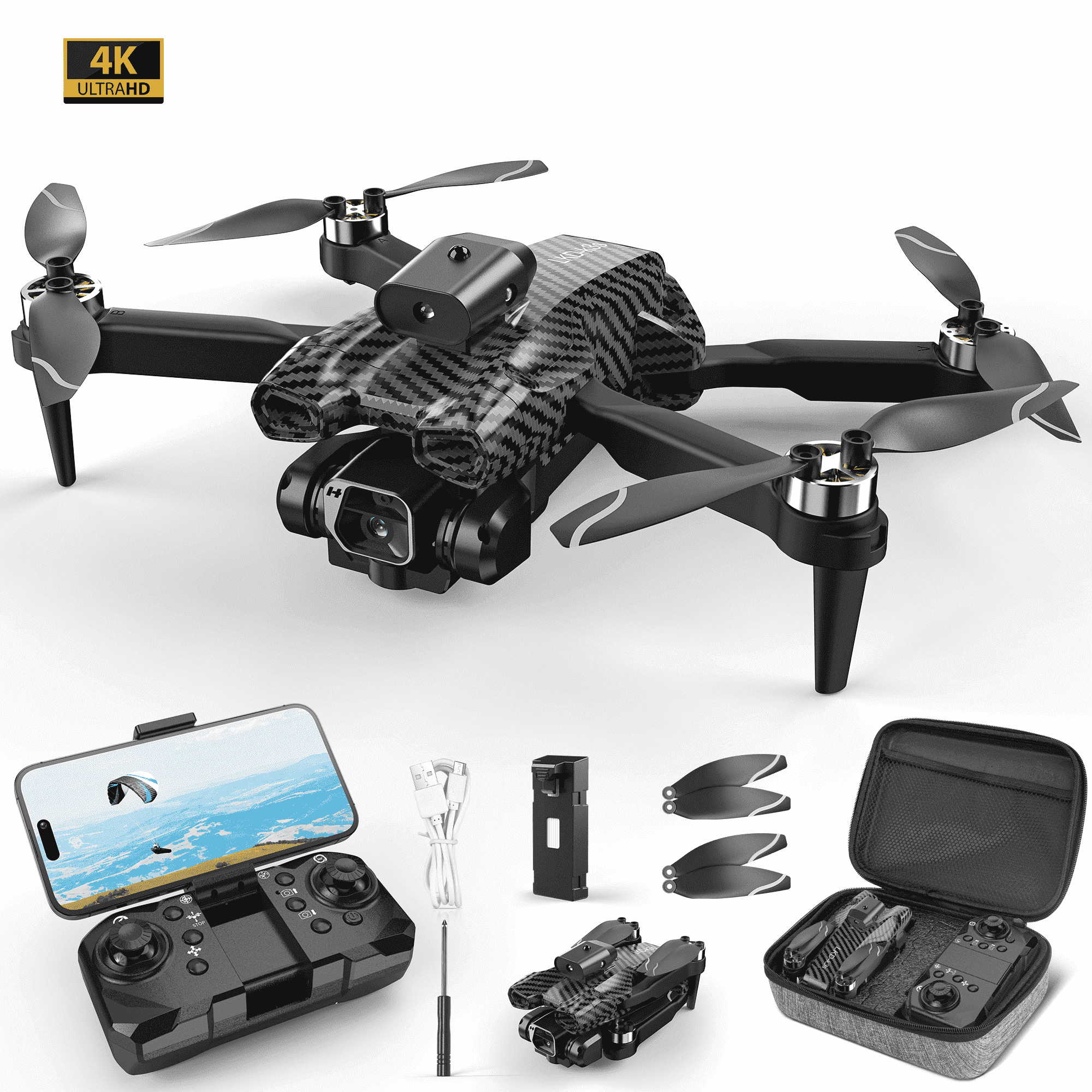 UUGEE RC Mini Drone with Camera for Kids Adults, Foldable HD Quadcopter FPV Video Drones for Beginners, Birthday Gifts Toys for Boys