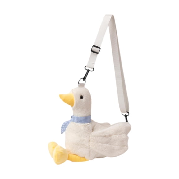 Wxqbjtam Duck Shoulder Bag Tote Bag Creative Cartoon Novelty Shoulder Purse Plush Bag for