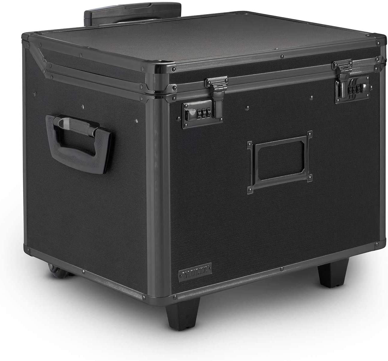 Mobile File Cabinet Rolling Chest Legal Letter Locking Wheeled Trunk Storage 