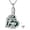 02: Elephant(Green Crystal, variant on 925 Sterling Silver Urn Cremation Necklace for Ashes, Hummingbird/Elephant/Moon Star/Paw Print Urn Pendant Memorial Necklaces Keepsake Animal Jewelry Gift for Women Dog Cat Pet Lovers