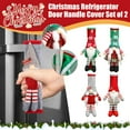 thumbnail image 3 of 2Pcs Christmas Refrigerator Door Handle Cover Christmas Gnomes Knob Covers for Cabinets Xmas Fridge Handle Covers Xmas Handles Protector for Kitchen Party Decor, 3 of 10