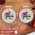 thumbnail image 3 of 3drose, Ice Hockey Superpower Goalie, Circle Porcelain Ornament, 3 of 7