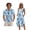 Blue Roses Floral, variant on Retro Boho Floral Print Matching Couple Outfits Men’s Button-down Hawaiian Shirt Women Sleeveless Midi Dress with Pocket Couples Matched Summer Outfits for Beach Vacation, M
