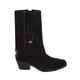 thumbnail image 2 of Bota Vaquera Tacón Bajo Con Capucha Arizona Para Mujer Micro Suede Capreto Negro, 2 of 5