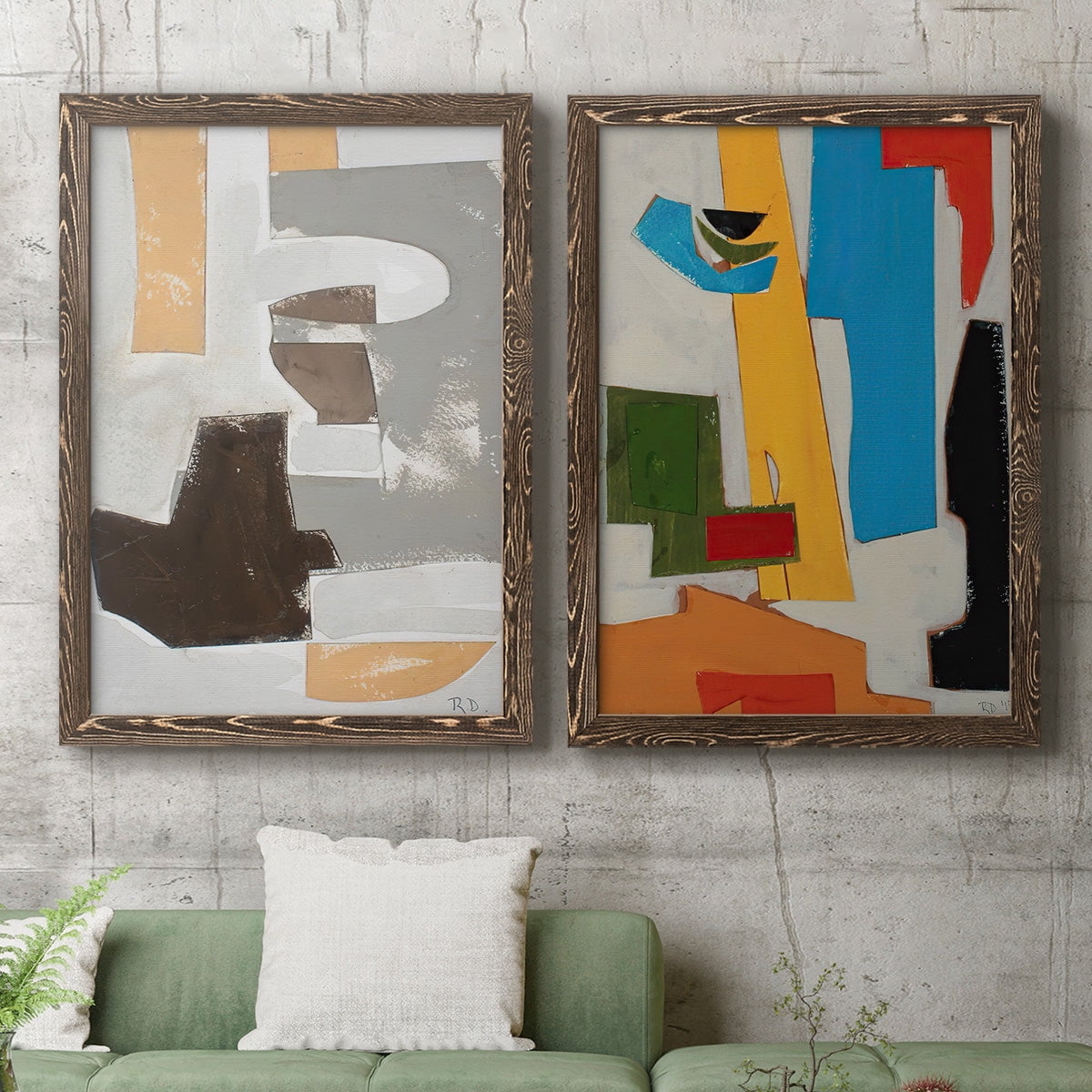 Andalusian Forms III - Premium Framed Canvas 2 Piece Set - Ready to Hang