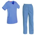 thumbnail image 1 of Women's Scrubs Set Scrub Top and Pants Scrubs Set, 1 of 3