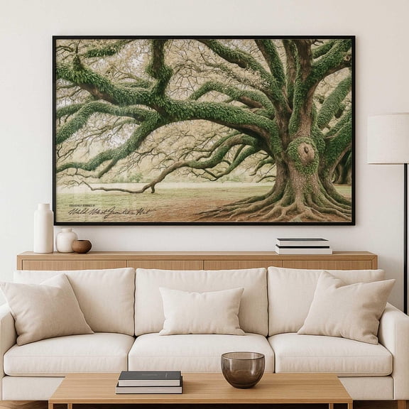 Mossy Tree Of Life Photograph New Orleans, Audubon Park Oak Fine Art Print, Louisiana Nature Wall Art Home Decor UNFRAMED Poster, Wall Art for Decor, Present, 8x12