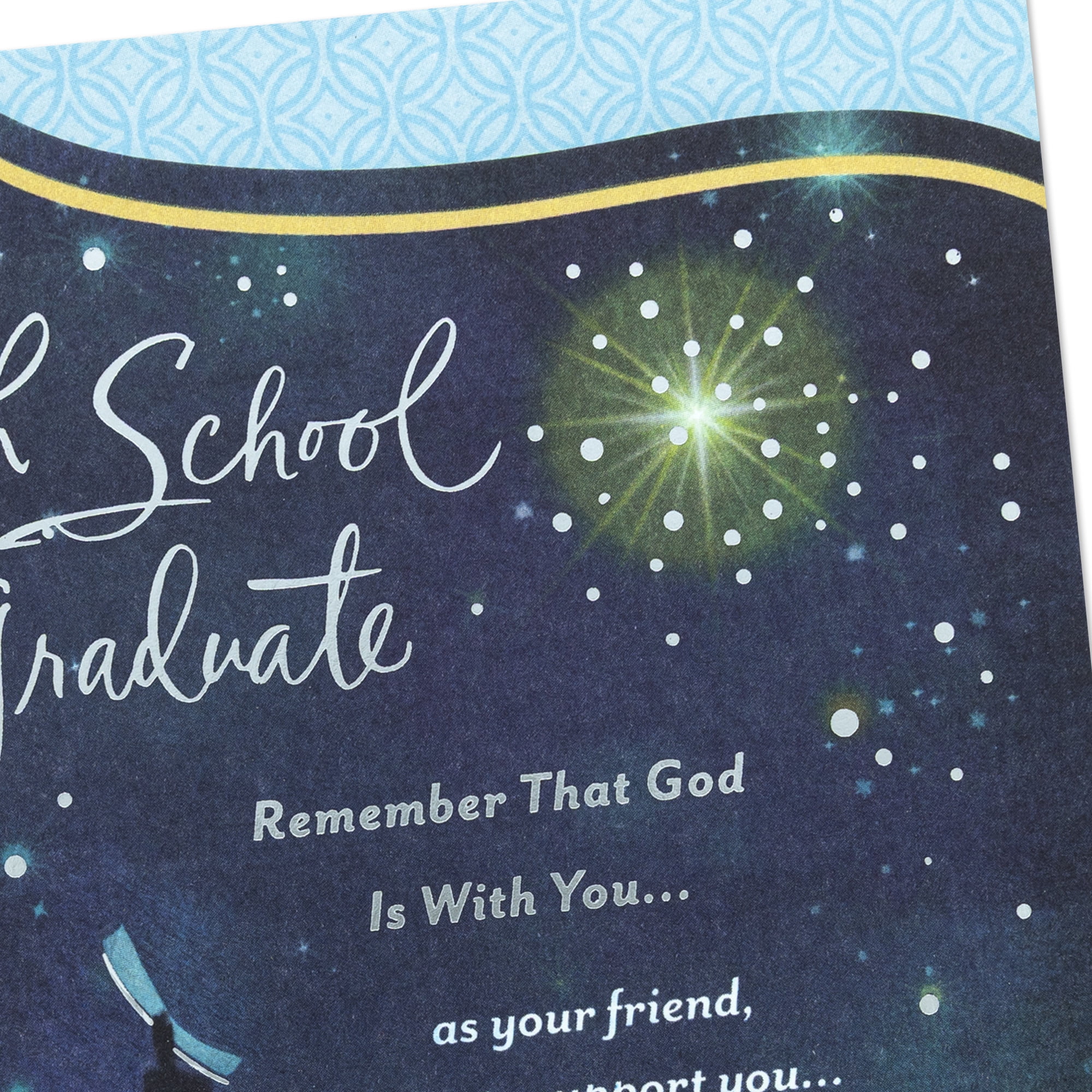 DaySpring Religious High School Graduation Card (God Is With You)