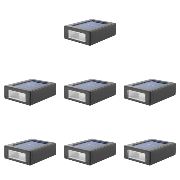 Lámpara de pared LED Luz solar Impermeable Exterior Jardín Porche Sconce Blanco