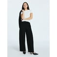 thumbnail image 2 of Scoop Women's Sweater Knit Barrel Pants, Sizes XS-XXL, 2 of 5