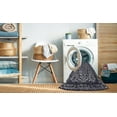 thumbnail image 2 of Ahgly Company Machine Washable Indoor Rectangle Industrial Modern Dark Slate Blue Area Rugs, 8' x 12', 2 of 7