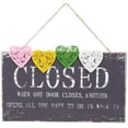 thumbnail image 1 of Wooden Closed Sign Decorative Stores Hanging Sign Retro Restaurants Closed Sign, 1 of 7