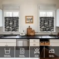 thumbnail image 4 of Kitchen Food Cooking Chef 3-Piece Kitchen Curtains Set Kitchen Curtains Sets with Valance for Windows Rod Pocket Machine Washable Kitchen Decor Decorations (54"x18"+2x27.5"x24"), 4 of 6