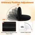 thumbnail image 5 of Adjustable Floor Chair with Back Support Foldable Meditation Chair Portable Stadium Seats Recreation Bleacher Seat Versatile Beach Video-Gaming Reading,Black, 5 of 8