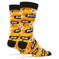 thumbnail image 2 of OoohYeah Mens Funny Novelty Crew Socks, Crazy Fun Halloween Socks - Ghost's Night Out, 2 of 4