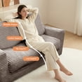 thumbnail image 4 of Kelyda 61''Boneless Loveseat Sofa, Modern Cloud Convertible Sofa Bed Couch Sleeper Chairs for Living Room Light Coffee, 4 of 8