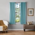thumbnail image 2 of Mainstays Light Blue Solid Blackout Rod Pocket with Back Tabs Curtain Panel Pair, Set of 2, 30" W x 63" L, 2 of 11