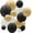 Black;Gold;White, variant on LQQBOX 16 Pieces Paper Lanterns Decorative Black Paper Lantern Round Chinese Paper Lanterns for Birthday Wedding Halloween Home Decor Party Decoration