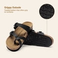thumbnail image 4 of DREAM PAIRS Women's Cork Style Slides Comfortable Arch Support Sandals with ArchFrame Dual Midsole Suede Insole Slip-on Flat Sandals, 4 of 7