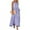 Light Purple #43, variant on Solid Color Halter Ruffle Maxi Dress for Women Sleeveless Casual 2024 Ruched Long Dress Navy S