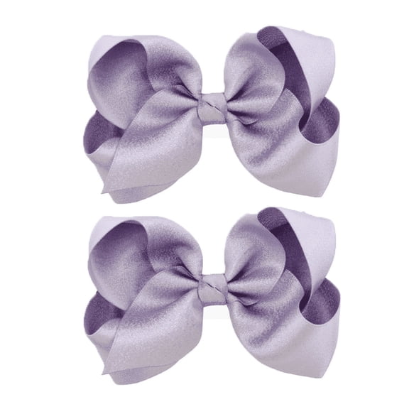 RAGUPEL 2 Pcs Big Bows for Girls,Non-Slip Clip Bow Hair Clips,Comfortable Hold Trendy Design Hair Bows for Girls,Purple