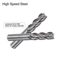 thumbnail image 6 of Uxcell Carbide End Mills Sets 4-Flute 1/4" 1/8" 3/8" 3/16" 1/2" 1/16" 5/32" 5/16" CNC Milling Bits for Aluminum, 6 of 6