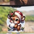 thumbnail image 6 of Lilixerw Acrylic Christmas Deer Pendant,Hanging Cute Deer Decoration for Car Rearview Mirror Decorations Christmas Ornaments, 6 of 7